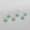 A Set Of Six Rare Vintage Uranium Glass Champagne Coupes - 2