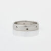 Platinum, 4mm Wide, Diamond Ring