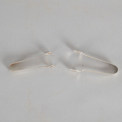 A Pair of Sterling Silver Sugar Lump Tongs