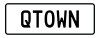 Personalised Plate: QTOWN