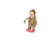 A Small Schuco Tinplate Clockwork Clown Toy