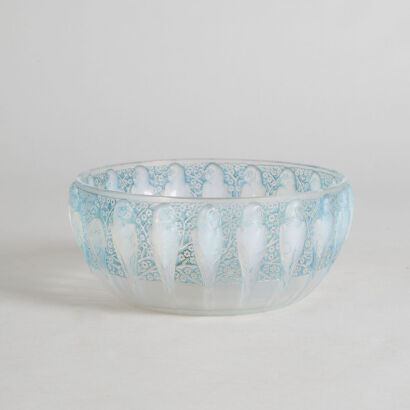 A René Lalique Perruches Bowl