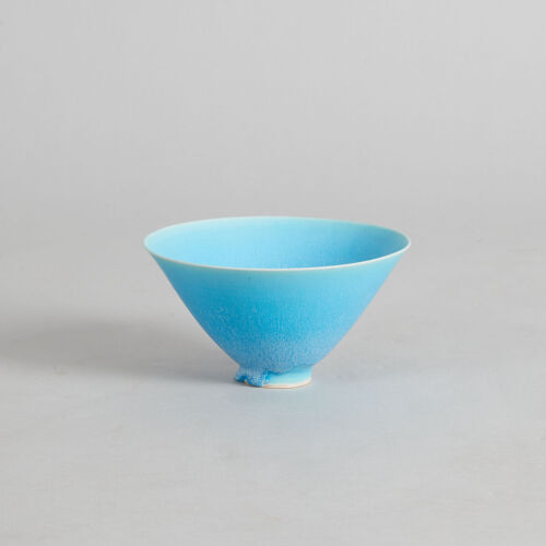 A Blue Glazed Ceramic Bowl