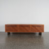 A Bespoke Walnut Low Sideboard