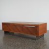 A Bespoke Walnut Low Sideboard - 3