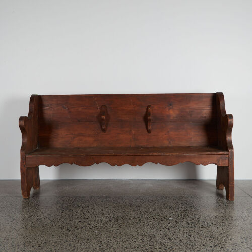 A 19th Century French Bench with a Drop Table