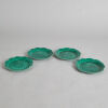 Four Wedgwood Majolica Cabbage Plates
