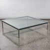 A Mobili LC10 Style Crystal Top Table