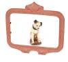 An Old Cast Alloy Frame and Painted Plaster HMV Dog