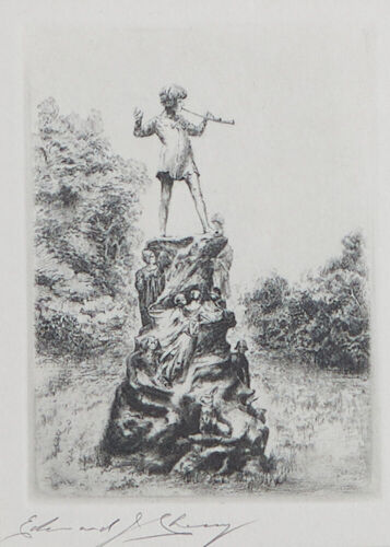 EDWARD CHERRY Peter Pan in Kensington Garden, artist's proof