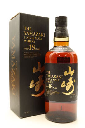 (1) The Yamazaki 18 Year Old Single Malt Whisky, 43%ABV