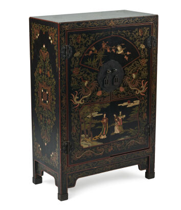 A 19th Century Chinoiserie Lacquered Cabinet