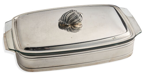 A Christian Dior Silver-Plated Lidded Serving Dish