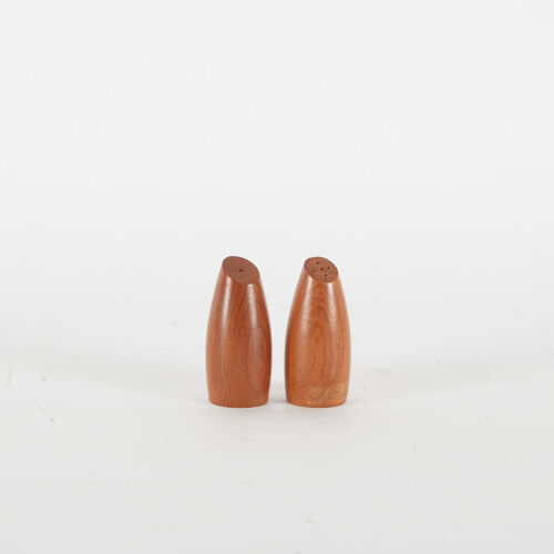 A Mid Century Teak Salt & Pepper Shakers