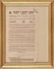 A Framed Wilmer and Vincent Circuit Artists Agreement