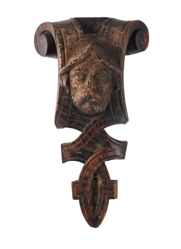 An Old Church Carved Hanging Candle Holder
