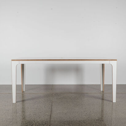 A Tim Webber Style Laminated Plywood Dining Table