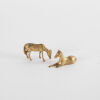 A Pair Of Brass Horse Figurines - 2