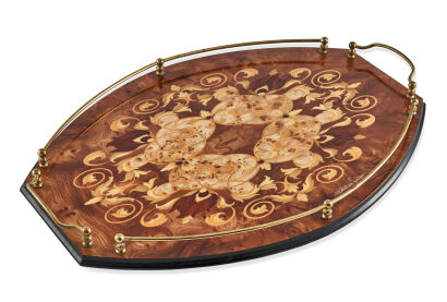 A Sorrento Inlaid Tray