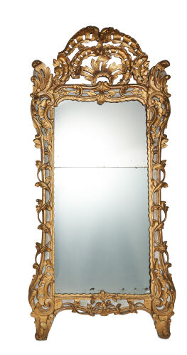 A Louis XV Gilt-Wood Pier Mirror