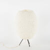 An Organic Mid-Century Bubble Beehive Tripod Lamp - 2