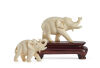 A Pair of Indian Ivory Elephants 