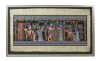 An Egyptian Scene Hand-Painted on Papyrus Paper