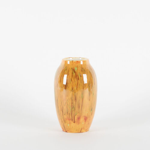 A Colourful Slip Glazed Ceramic Vase