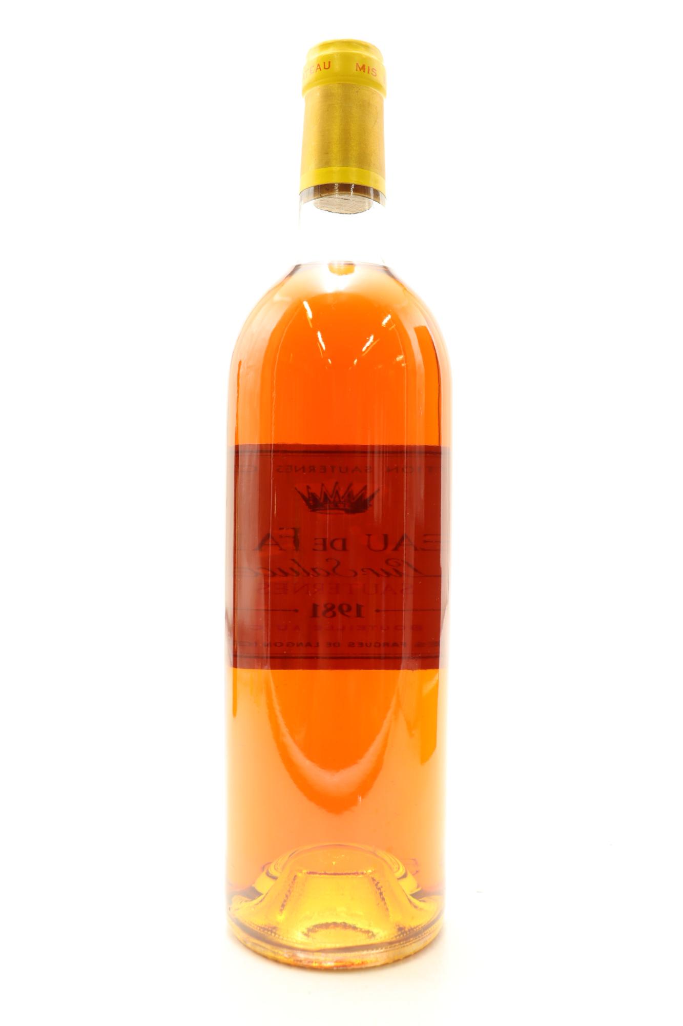 1) 1981 Chateau de Fargues, Sauternes