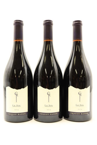 (3) 2014 Craggy Range Le Sol Syrah, Hawke's Bay [BC97] [WE93]