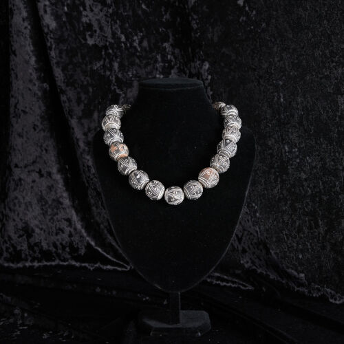 An African Terracotta Bead Necklace