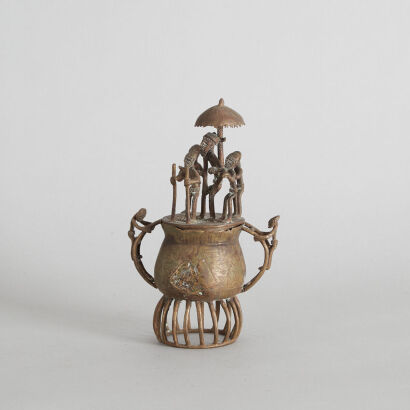 A Bronze Ashanti Kudou Jar from Ghana