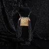 A Brass and Leather Tuareg Tcherot Necklace - 2