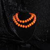 An African Amber Trade Bead Necklace