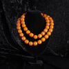 An African Amber Trade Bead Necklace