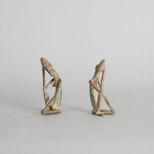 A Pair of Dogon Ancestor Figures from Mali