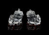 A Pair of Chinese Rock Crystal Foo Dogs - 2