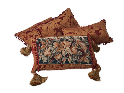 Four Brocade Cushions