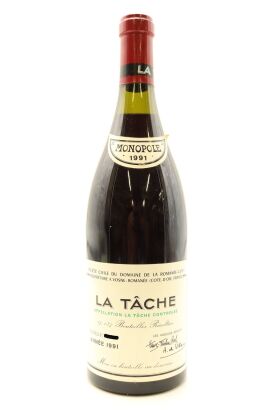 (1) 1991 Domaine de la Romanee-Conti La Tache Grand Cru Monopole, Cote de Nuits [RP97] [WS95]