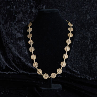 A Boule Brass Bead Necklace from Mali