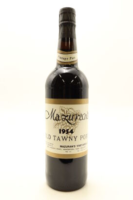 (1) 1954 Mazuran's Old Tawny Port, Henderson
