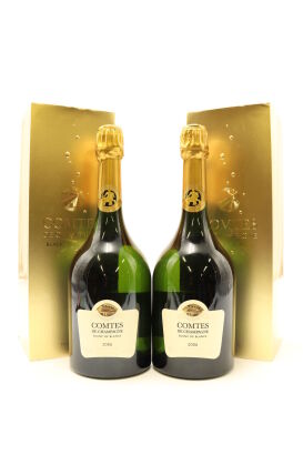 (2) 2006 Taittinger Comtes de Champagne Blanc de Blancs Brut, Champagne [JR16.5] [RP96] [WS94] [WE95]