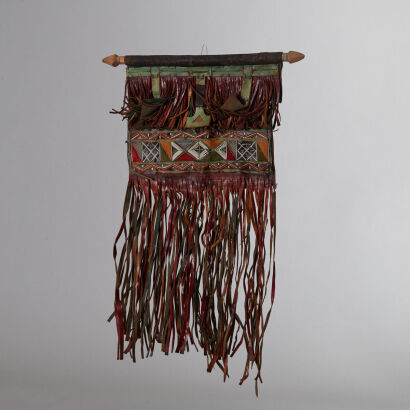 A North African Leather Wall-Hanging from the Sahara