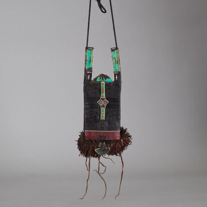 A North African Leather Purse from the Sahara
