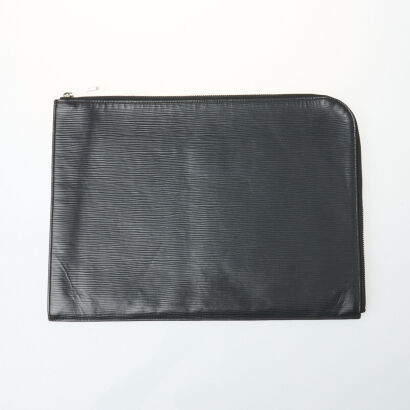 Louis Vuitton Black Epi Pochette Joule