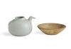 A Chinese Small Celadon Pot & A Chinese Small Celadon Saucer