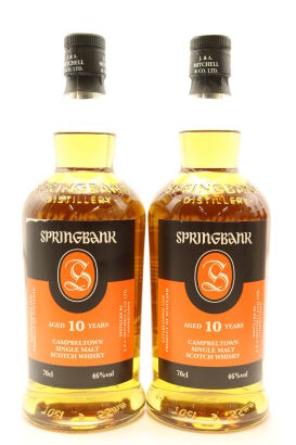 (2) Springbank 10 Year Old Single Malt Scotch Whisky, Bottled in 2022, 46% ABV