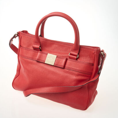 Kate Spade Red 2-Way Tote Bag