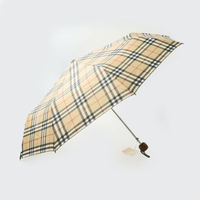 Burberry Umbrella with Wooden Handle