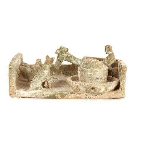 A Chinese Model Walled Farmyard, Han Dynasty